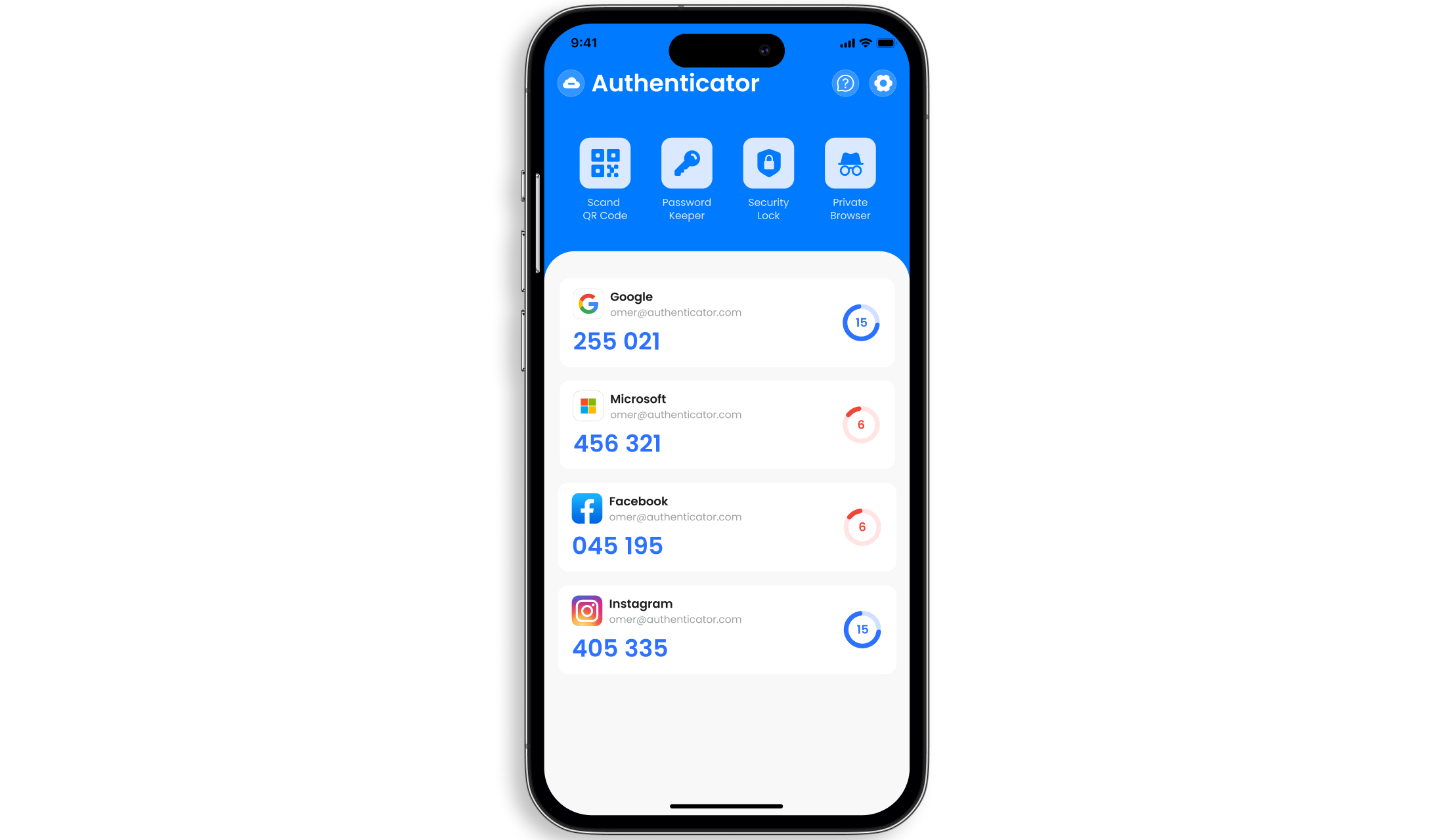 Authenticator App for iPhone